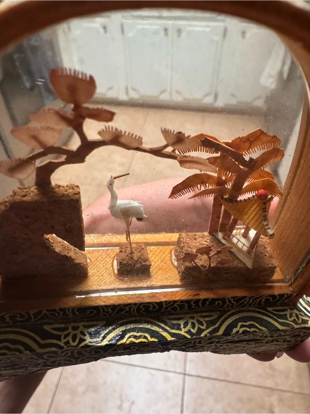 Mid-Century Chinese Cork Small Diorama